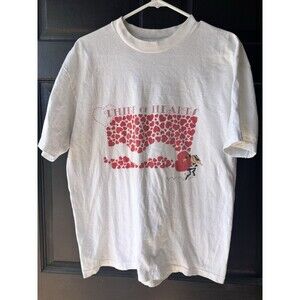 Vtg 90s Thief Of Hearts Bandit Cartoon Graphic, Tee Artist Signed Sz L, Cotton